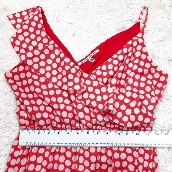 Collective Concepts Orange Polka Dot Dress Small - Picture 6 of 8